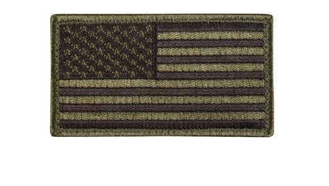 Usa Military American Flag Morale Patch With Velcro Backing Grunt Force