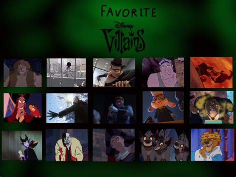 Favourite Disney Villains By Justsomepainter11 On Deviantart