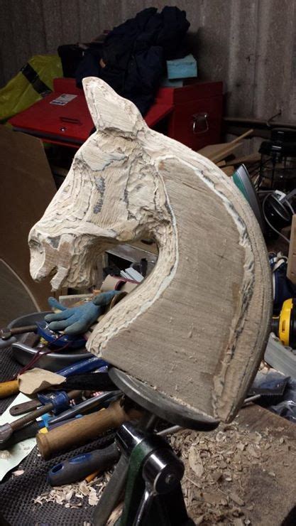 Horse Head For A Rocking Horse In Progress This Was Hard My Advice