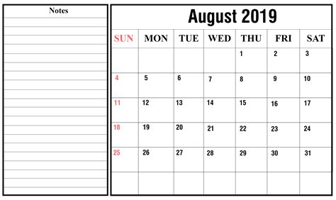 Blank August Calendar Printable Printable World Holiday