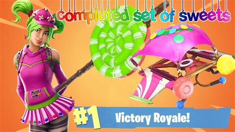 Sweet Tooth Set And New Skin Zoey Fortnite Battle Royale Youtube