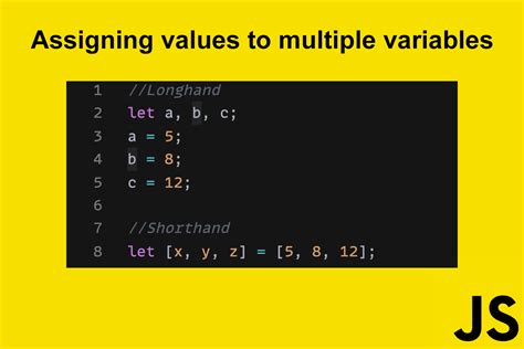 JS Assigning Values To Multiple Variables R Learnjavascript