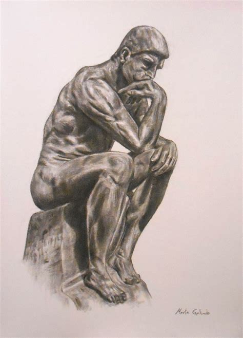 The Thinker Drawing At Getdrawings Free Download