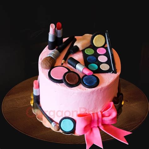 Buy Makeup Birthday Cake For Girls Online Gurgaon Bakers