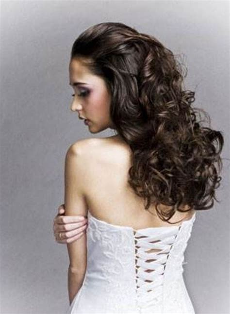 2019 Popular Wedding Hairstyles For Long Thick Curly Hair