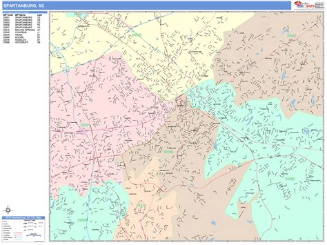 spartanburg county sc wall map color cast style by marketmaps mapsales my xxx hot girl