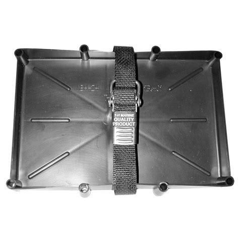 T H Marine 27 Series Battery Holder Tray With Stainless Steel Buckle