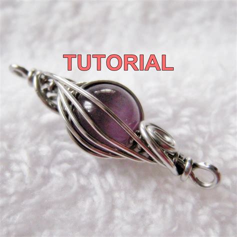 Wire Jewelry Tutorial Caged Herringbone Woven Bead With Free