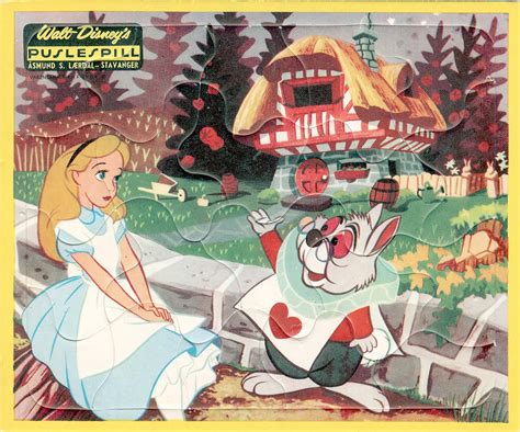 Vintage Disney Alice In Wonderland Laerdal Frame Tray Puzzle From