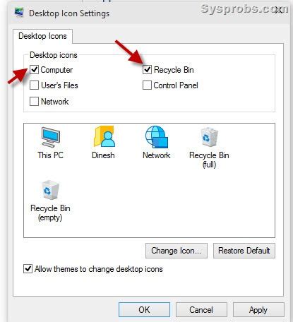 In the desktop icon settings dialog box, check the computer checkbox, and then click ok to exit. How to Show "My Computer" (This PC) on the Desktop in ...
