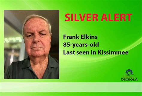 Florida Silver Alert Issued For 85 Year Old Missing Man From Kissimmee