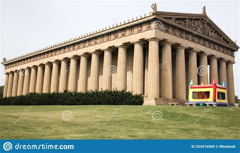 Beautiful Parthenon In Centennial Park In Nashville Tennessee With An