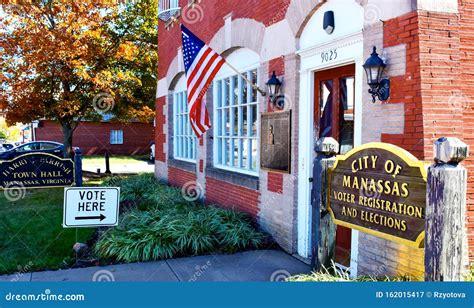 Manassas City Hall In Old Town Manassas Va Editorial Photography Image Of Registration