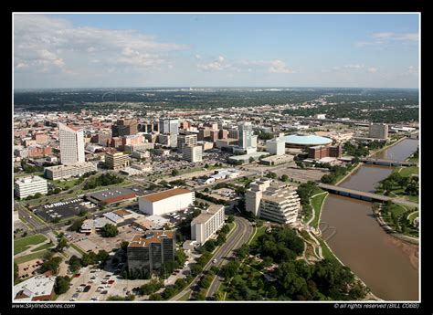 Arkansas River Wichita Kansas Aerial Of The Downtown Sky Flickr