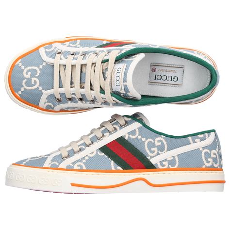 Gucci Canvas Low Top Sneakers Tennis 1977 In Blue Lyst