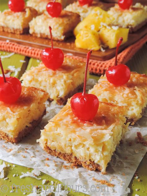 Piña Colada Bars Recipe Milk Recipes Delicious Desserts Boozy Desserts