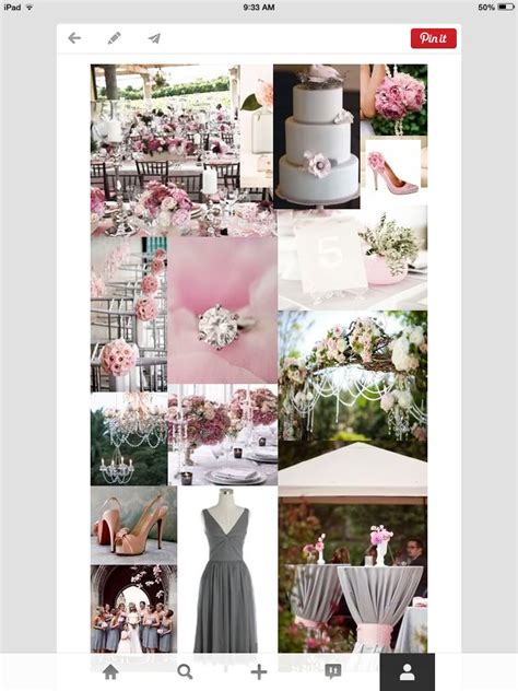 Pink Gray Wedding Color Schemes Wedding Colors Wedding Flowers