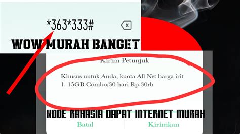 Maybe you would like to learn more about one of these? Kode RAHASIA || PAKET MURAH INTERNET||15 GB 30K - YouTube