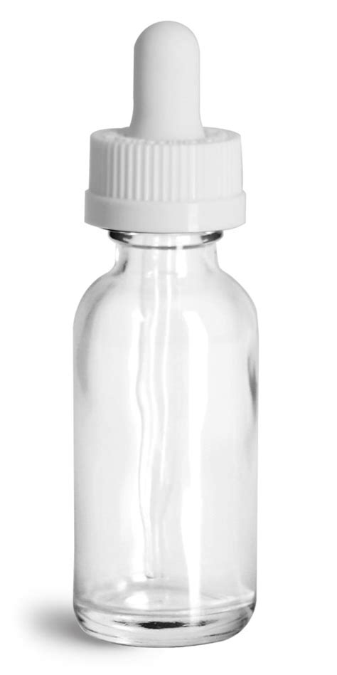 Sks Bottle And Packaging 1 Oz Glass Bottles Clear Glass Boston Rounds