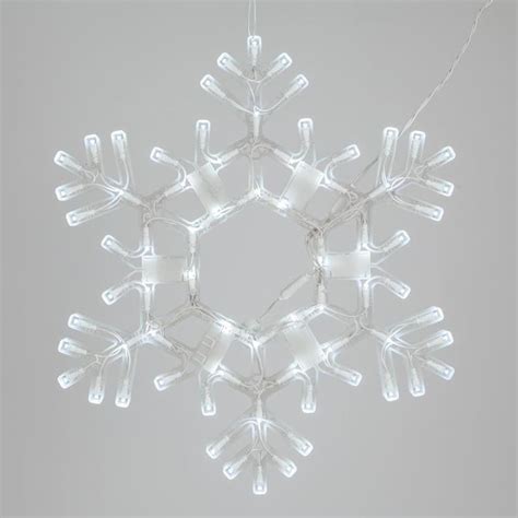 Kringle Traditions 20 In Cool White Led Snowflake In The Outdoor