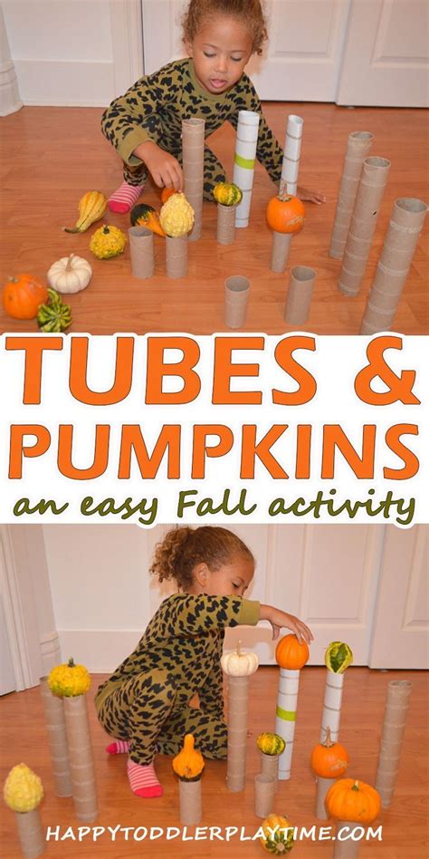 Plus they don't decay in the same way as carved ones do so you can enjoy this activity ahead of halloween. Tubes & Pumpkins: Fall STEM Activity | Fall activities for ...