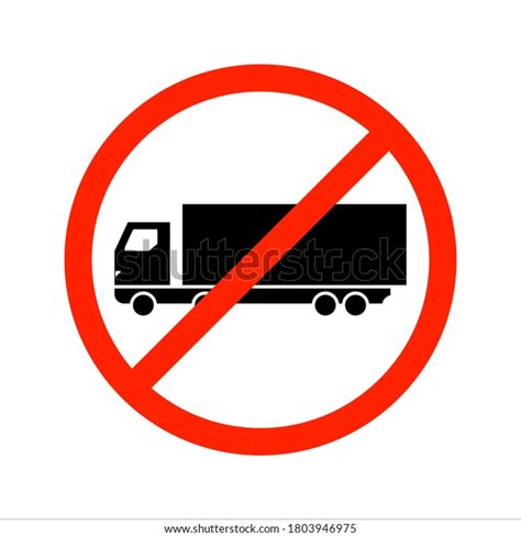 No Truck Icon No Truck No Stock Vector Royalty Free 1803946975