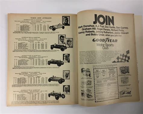1975 Indy 500 Motor Speedway Racing Program Bobby Unser Wins Race In A
