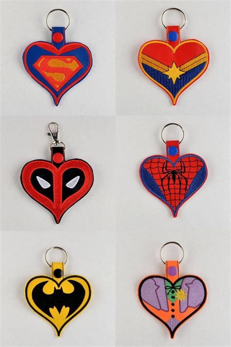 Superhero Hearts String Theory Fabric Art