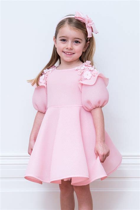 Powder Pink Flower Girl Gown - David Charles Childrens Wear | Dresses