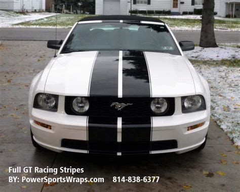 2009 Mustang Gt Full Racing Stripes W Gt Rocker Stripe