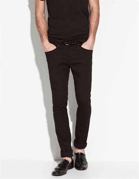 Zara Super Skinny Jeans In Black For Men Lyst