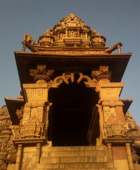 Entrance Of The Kandariya Mahadeva Temple In The Western Flickr