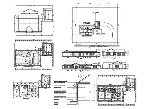 Bungalow Design Plan Autocad File Cadbull