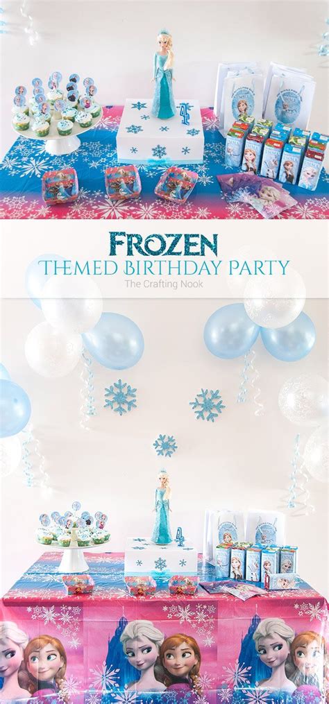 Frozen Themed Birthday Party The Crafting Nook