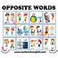 Opposite Words – Materials For Learning English