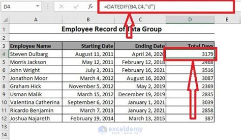 Excel Formula To Count Days From Date Exceldemy