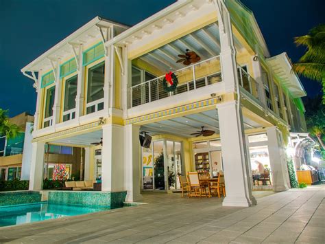Intracoastal Key West Style Custom House Tropical Exterior Miami