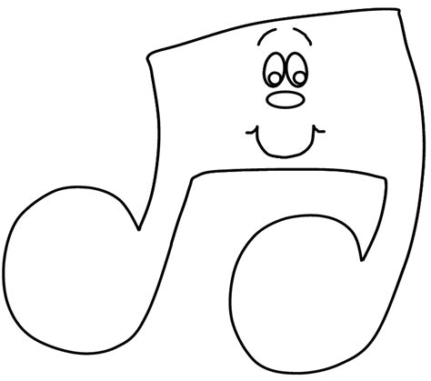 Music Note Coloring Pages Free Download On Clipartmag