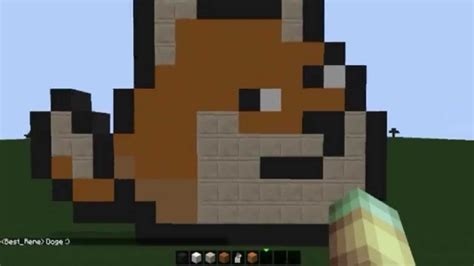 Minecraft Speed Pixel Art 8 Bits Doge Youtube
