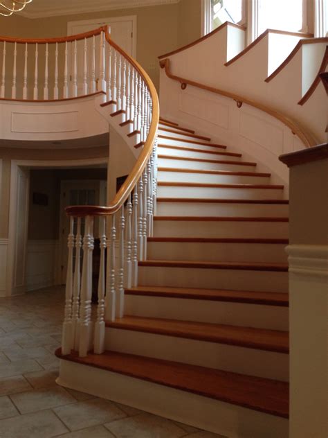 Curved Stair And Handrail System Stair Handrail Handrails Staircase