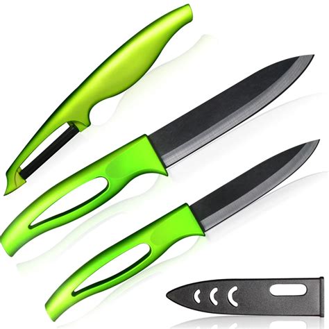 Sharp Ceramic Knives 5 Inch Slicing 4 Inch Utility Ceramic Knives Set