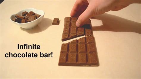 Infinite Chocolate Bar Trick Chocolate Magic Chocolate Trick Youtube