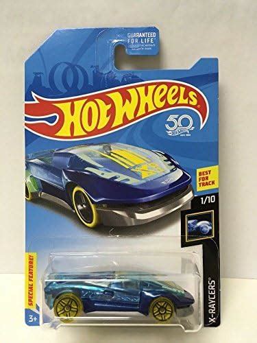 Hot Wheels 2018 50th Anniversary X Raycers El Viento Blue