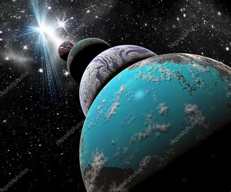 Bolygók az űrben — Stock Fotó © Salfey #43502317