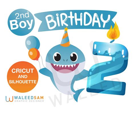 Baby Shark Cartoon Birthday