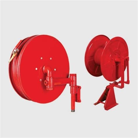 Swinging 180 Ft Wall Mounting Safepro Hose Reel Drum For Fire Safety