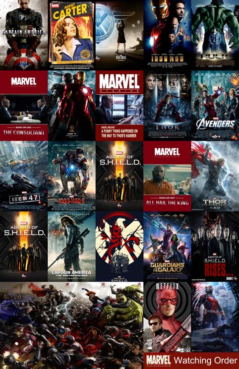 We could arrange the movies according to the decade in which they take place, and tinker with the order of some of the later movies to straighten out the timeline even further. MARVEL Cinematic Universe Chronological Viewing Guide