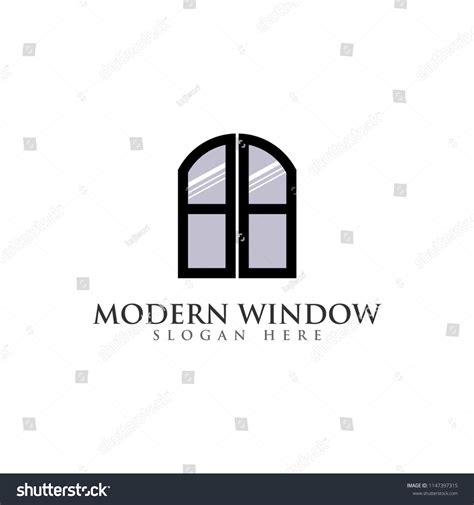 Creative Modern Window Logo Design Stock Vector Royalty Free