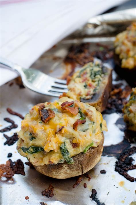 Grilled Stuffed Mushrooms - What the Forks for Dinner?