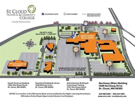 Campus Hours Directions And Maps St Cloud Technical And Community